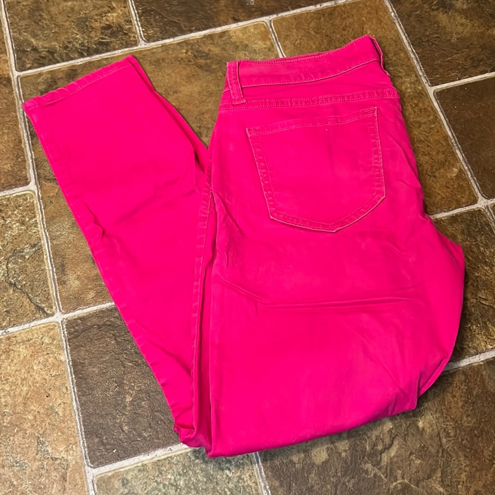 Pink skinny jeans